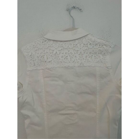 Desigual White Embroidered and Lace Detail Shirt Dress NEW - Picture 8 of 10